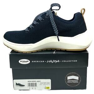 Dr Scholls Navy Blue High Hopes Mesh Sneakers Women's size 6